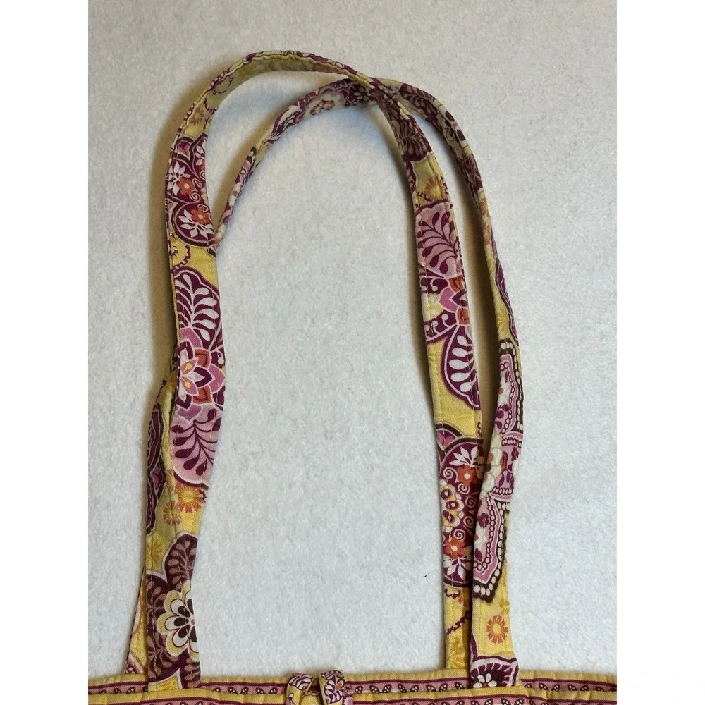 Vera Bradley Yellow/Pink Floral Toggle Tote